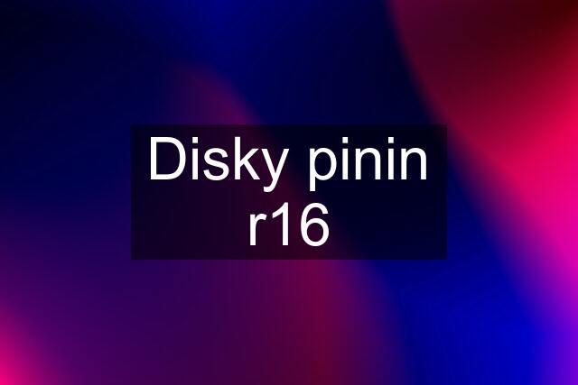 Disky pinin r16