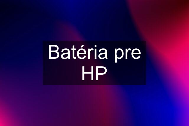 Batéria pre HP