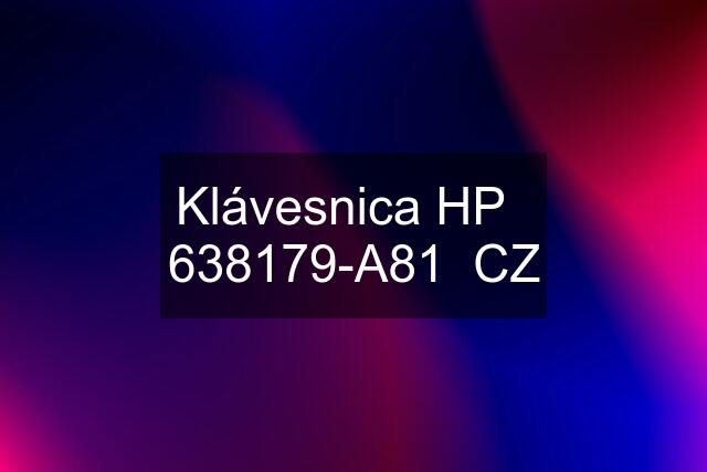 Klávesnica HP   638179-A81  CZ