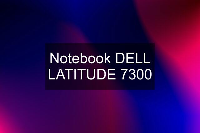 Notebook DELL LATITUDE 7300