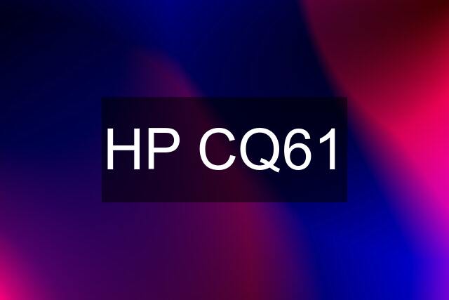 HP CQ61