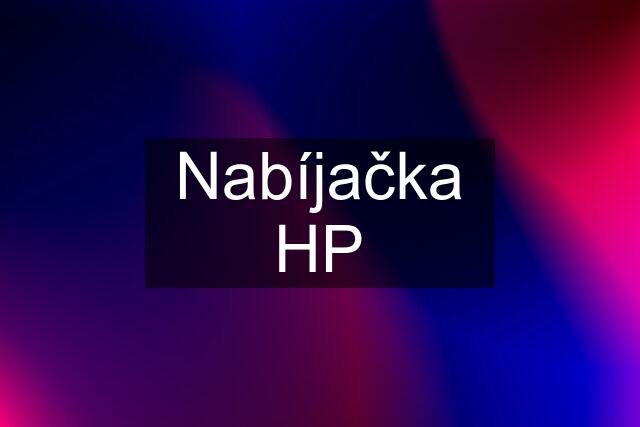 Nabíjačka HP