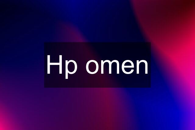 Hp omen