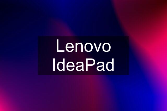 Lenovo IdeaPad