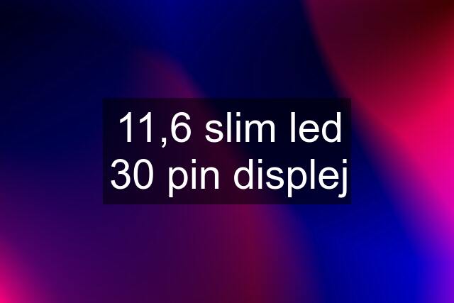 11,6 slim led 30 pin displej