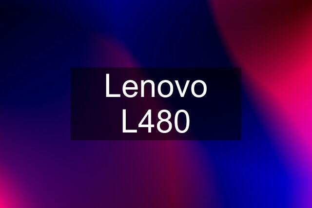 Lenovo L480