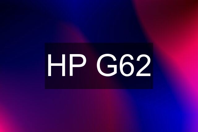 HP G62