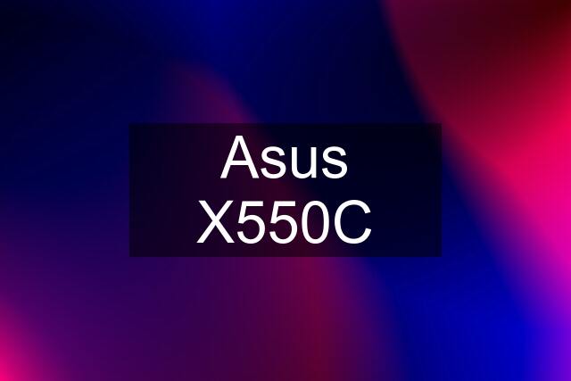 Asus X550C