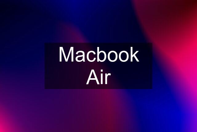 Macbook Air