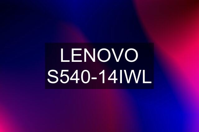 LENOVO S540-14IWL