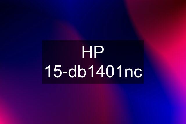 HP 15-db1401nc