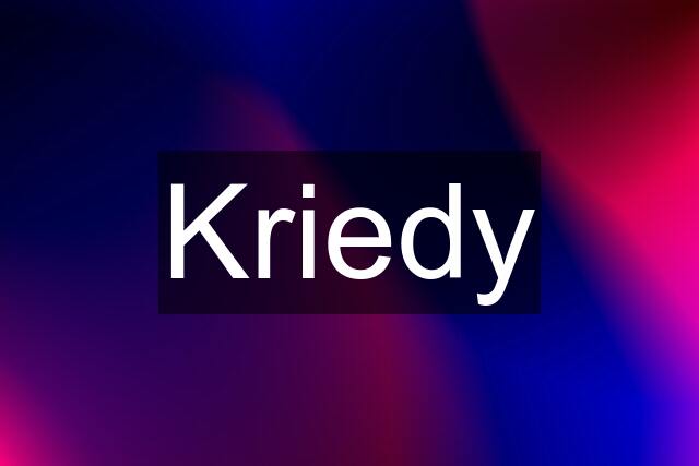 Kriedy