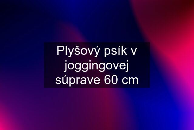 Plyšový psík v joggingovej súprave 60 cm