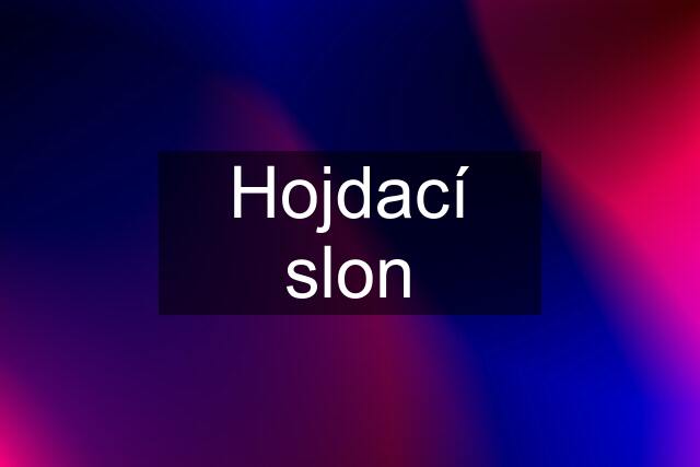 Hojdací slon