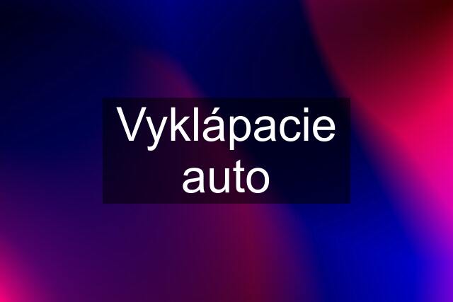 Vyklápacie auto