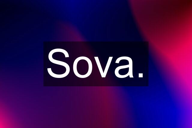 Sova.