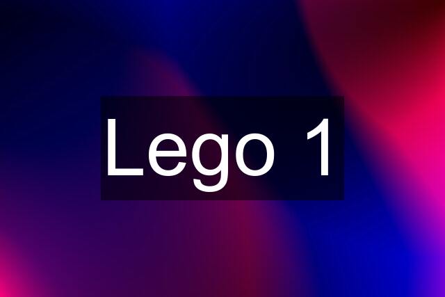 Lego 1