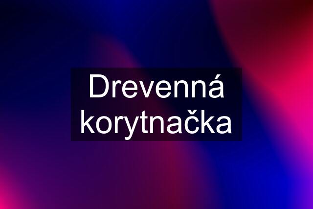 Drevenná korytnačka