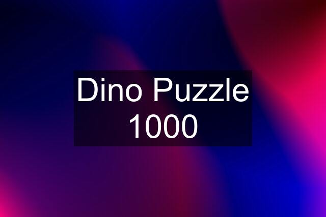 Dino Puzzle 1000