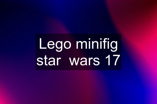 Lego minifig star wars 17
