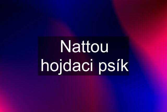 Nattou hojdaci psík