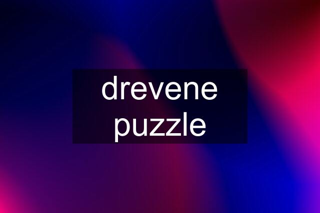 drevene puzzle