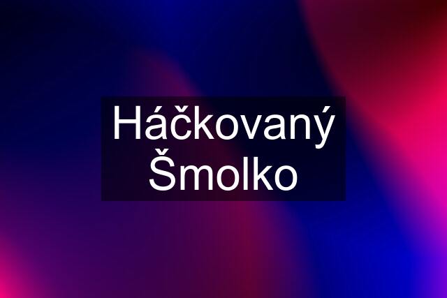 Háčkovaný Šmolko