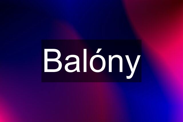 Balóny