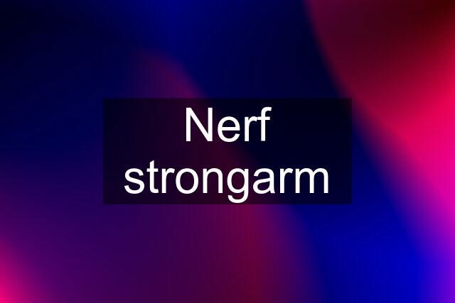 Nerf strongarm