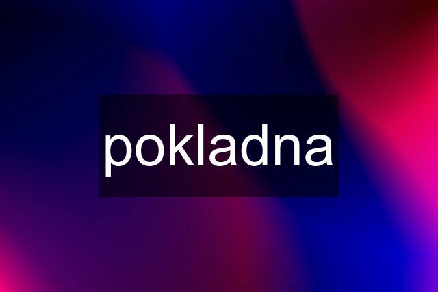 pokladna