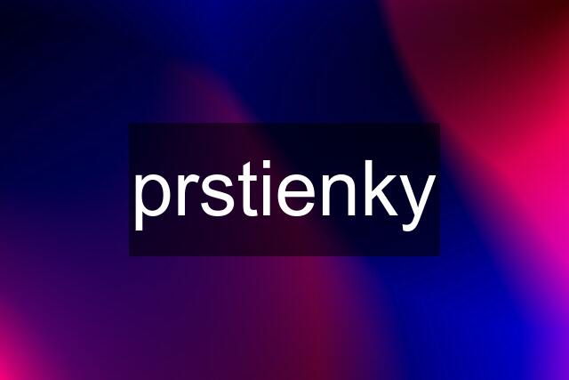 prstienky