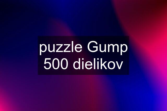 puzzle Gump 500 dielikov