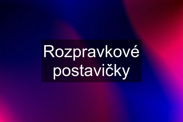 Rozpravkové postavičky