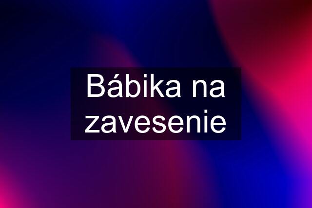 Bábika na zavesenie