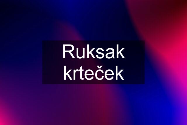 Ruksak krteček