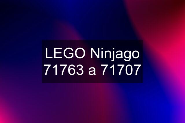 LEGO Ninjago 71763 a 71707