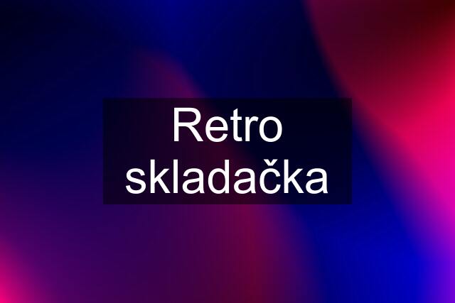 Retro skladačka