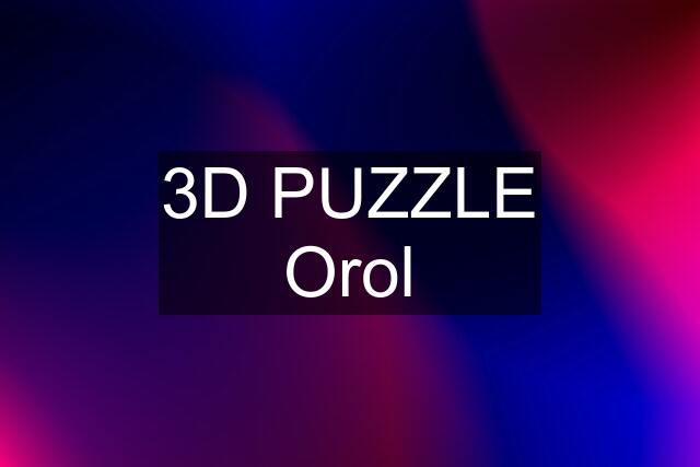 3D PUZZLE Orol