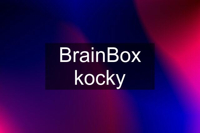 BrainBox kocky