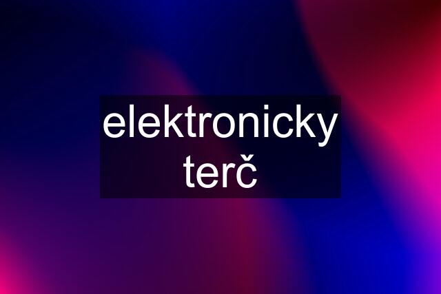 elektronicky terč