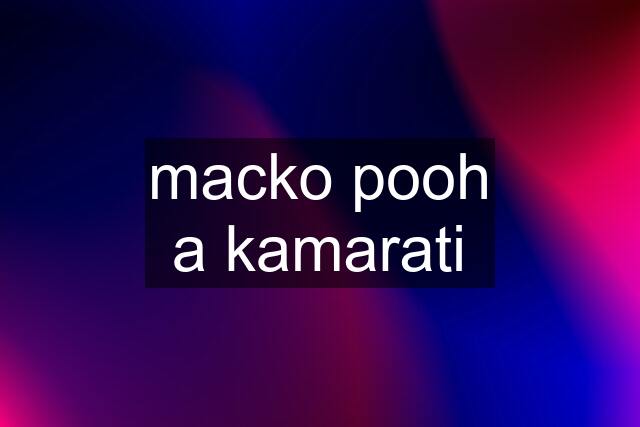 macko pooh a kamarati