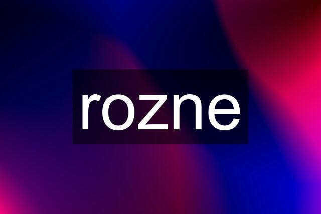 rozne