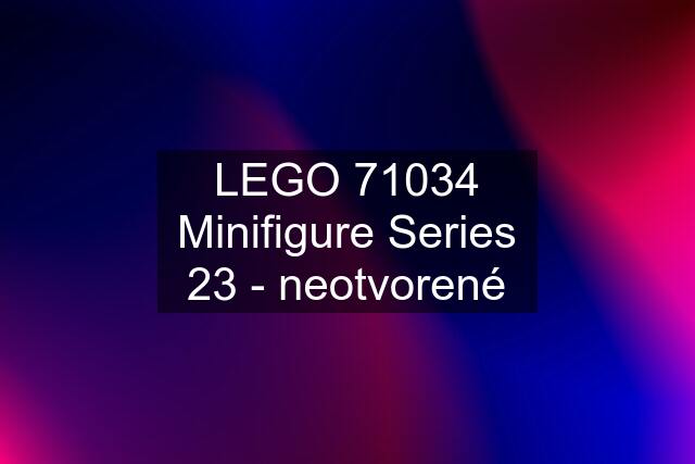 LEGO 71034 Minifigure Series 23 - neotvorené