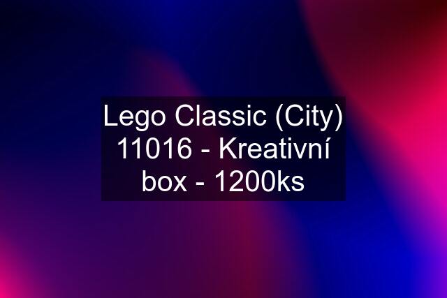 Lego Classic (City) 11016 - Kreativní box - 1200ks