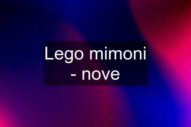 Lego mimoni - nove