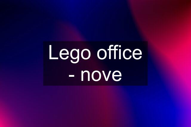 Lego office - nove