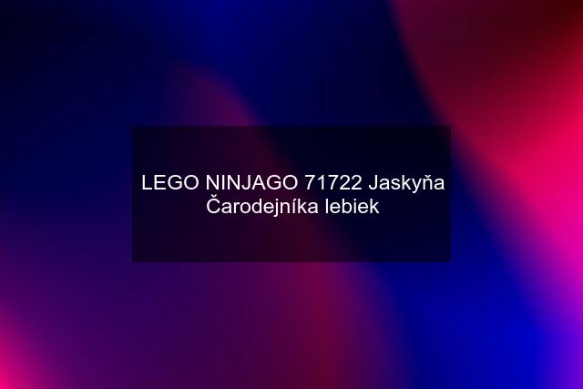 LEGO NINJAGO 71722 Jaskyňa Čarodejníka lebiek