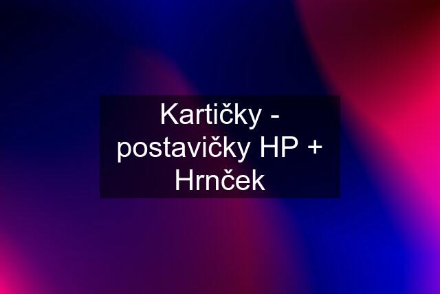 Kartičky - postavičky HP + Hrnček