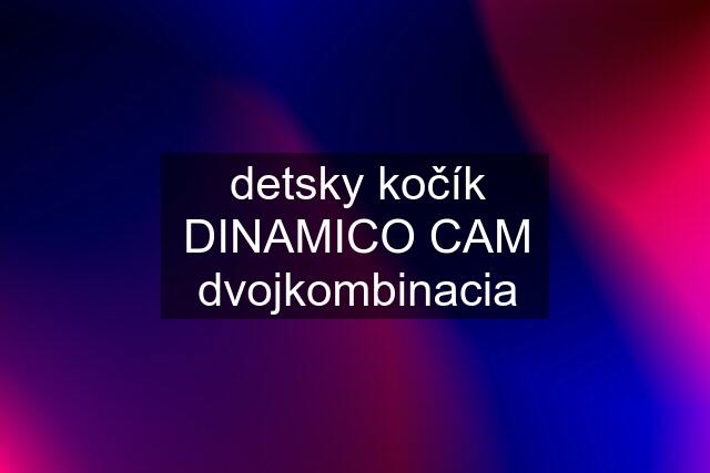 detsky kočík DINAMICO CAM dvojkombinacia