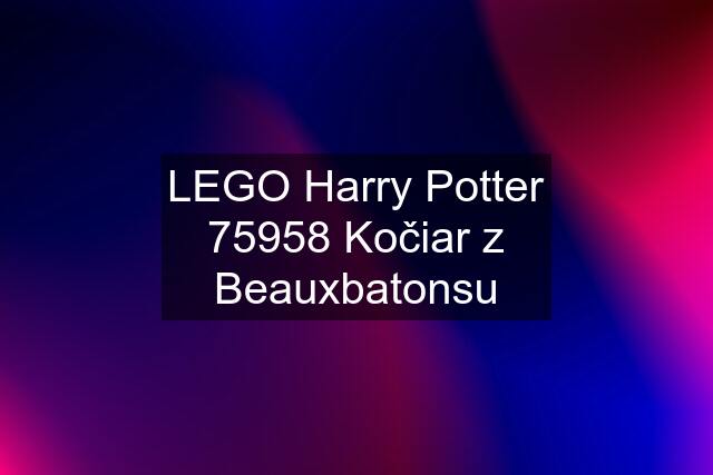 LEGO Harry Potter 75958 Kočiar z Beauxbatonsu